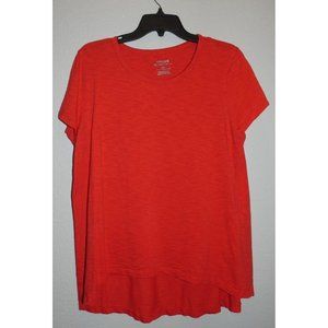 Women's Red Short Sleeve Blouse, Size Large, Chico's Brand